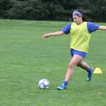 Photo by Kira Erickson/South Whidbey Record
Junior Simone White passes a ball during practice.