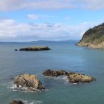 Photo by Karina Andrew/Whidbey News-Times
These rocks mark the location of tide pools at Rosario Beach where park interpretive specialists held virtual field trips throughout the pandemic.