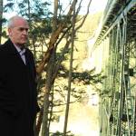 Photo by Karina Andrew/Whidbey News-Times
U.S. Rep. Rick Larsen visited Deception Pass State Park to discuss the bridge renovation with Washington State Department of Transportation officials and park representatives.