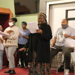 Choir members rehearse for the upcoming celebration of Martin Luther King Jr. at Mission Ministry Faith Center in Oak Harbor. (Photo by Karina Andrew/Whidbey News-Times)
