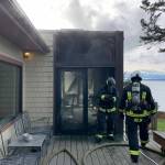 Photo provided
Firefighters put out a residential fire in Coupeville Feb. 2.