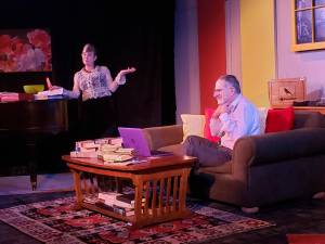 (Photo by Ned Farley) Patricia Duff and Jeff Natter starred in OutCast Productions Mr. & Mrs. Fitch, which ran in November 2021.