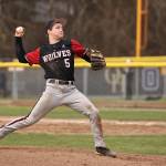 Junior Scott Hilborn pitches during a season-opening jamboree against the other island schools. (Photo by John Fisken)