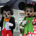 Mickey and Minnie Mouse make an appearance at the St. Patricks Day parade in Oak Harbor.