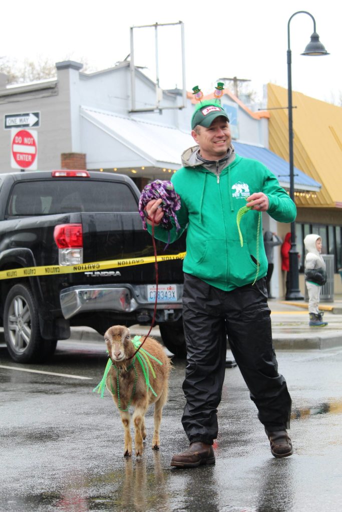 This years parade featured a four-legged farm friend.