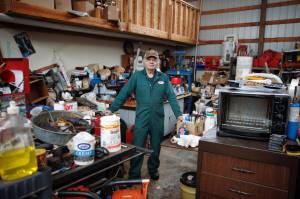 Photo by David Welton
Mike Gallion stand in his repair shop on South Whidbey.