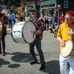 A plethora of instruments, including several drums, were pounded during the parade.