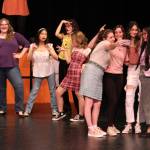 The girls of the cast rehearse Omigod You Guys from Legally Blonde. (Photo by Karina Andrew/Whidbey News-Times)