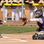 Parker Anderson catches during the game. (Photo by John Fisken)