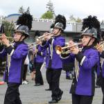The Oak Harbor High School Marching Band plays in the parade. (Photo by Karina Andrew/Whidbey News-Times)