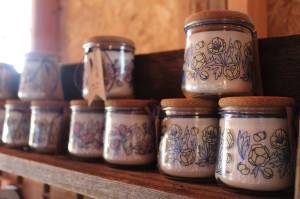 Upcycled Crow Cottage candles are among the new wares sold at Whidbey Farm and Market this season. (Photo by Karina Andrew/Whidbey News-Times)