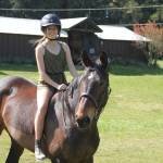 Maddy Racicot, pictured here with horse Serena, recently won the championship title for hunt seat equitation at the 2022 Interscholastic Equestrian Association Nationals Finals. (Photo provided)