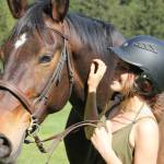 Maddy Racicot, pictured here with horse Serena, recently won the championship title for hunt seat equitation at the 2022 Interscholastic Equestrian Association Nationals Finals. (Photo provided)