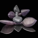 Plum Fetish, a glass sculpture created by Greenbank artist Katrina Hude. (Photo by David Hundley)