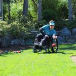 Jacquelyn Diaz has been training regularly for the upcoming Special Olympics. This year, she will be playing singles, doubles and team bocce. (Photo by Karina Andrew/Whidbey News-Times)