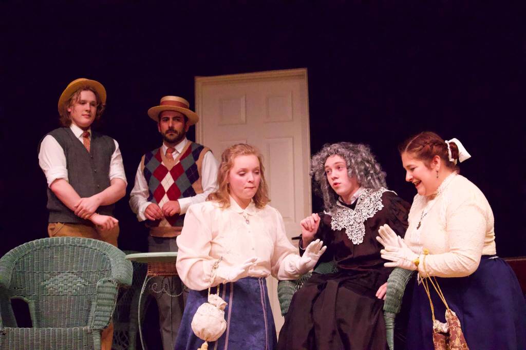 L-R Jared Bryant, Chris Matochi, TIna Magnoli, AJ Gibson, Shealyn Christie (Photo by Rachel Rosen/Whidbey News-Times).