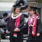 Photo by Karina Andrew/Whidbey News-Times
Graduates Kimberly Castro Sotelo and Noelle Daigneault walk into Coupeville High Schools commencement ceremony June 11.
