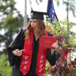 Photo by Karina Andrew/Whidbey News-Times
Graduating senior Samantha Streitler shows off her diploma at commencement June 11.
