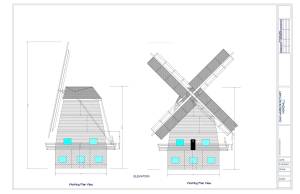 Conceptual drawing of the new windmill.
