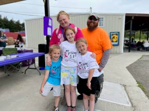 Lisa Sparks with her husband and three of her children.
