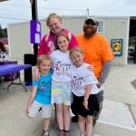 Lisa Sparks with her husband and three of her children.