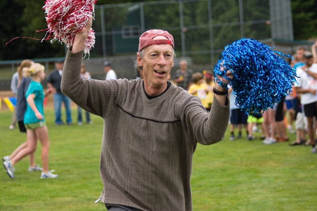 Freeland resident Jim Freeman was the voice behind several South Whidbey events over the years and a friend to all. He passed away June 19. (Photo by David Welton)