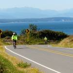 Whidbey Camano Land Trust photo
Participants bike on the Sea, Trees and Pie Bike Ride route.