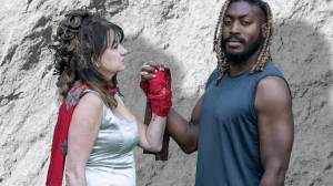 jim carroll, jshuimages.com
Deana Duncan and Reno McClinton take on the harrowing plot of Titus Andronicus at Island Shakespeare Fest in Langley. Opens July 31.