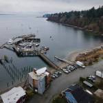 The proposed project would expand the Langley marina, but there are no plans to move forward with the project any time soon. (Photo by David Welton)