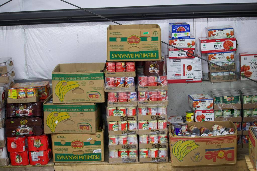 North Whidbey Help Houses warehouse stores all of the food donations. (Photo by Rachel Rosen/Whidbey News-Times)