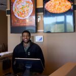 Jamel Hale, the owner of Hales Kitchen, in the restaurants new location. (Photo by Rachel Rosen/Whidbey News-Times)