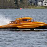 Steve Huffs hydroplane during a race. (Photo provided)