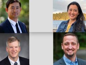 Clyde Shavers, Karen Lesetmoe, Rep. Dave Paul and Rep. Greg Gilday.