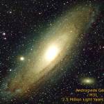 The Andromeda galaxy, photographed by the Island County Astronomical Society Vice President Tony Edwards, is 2.3 million light years from Earth.