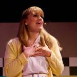 The Whidbey News-Times’ own Karina Andrew stars as Sandy, the sheltered ingenue who pines for greaser Danny throughout the show. (Photo by Rachel Rosen/Whidbey News-Times)