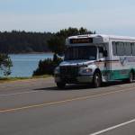 Photo by Karina Andrew/Whidbey News-Times
An Oak Harbor city shuttle drives down Bayshore Drive. Route 14 will be replaced by Routes 2 and 10 beginning Sept. 26.