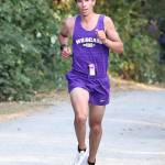 Photos by John Fisken
The Oak Harbor cross country boys team defeated host Burlington-Edison 26-43 at the Sept. 14 meet. Oak Harbors Jacob Pearson (pictured) finished second in the boys 5,000 meters with a time of 16:29, followed by Taylen Bader in third place with 17:36.