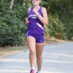 The Oak Harbor cross country girls team placed second at first league meet of the year on Sept. 14 at the Skagit Regional Airport Trails in Burlington, scoring 42 against home Burlingtons 26. Oak Harbors Adrienne Root (pictured) won the girls 5,000 meters race easily, finishing in 19:07, over two minutes ahead of the second place runner. Oak Harbor Junior Claire Paul was fourth overall with a time of 22:25.