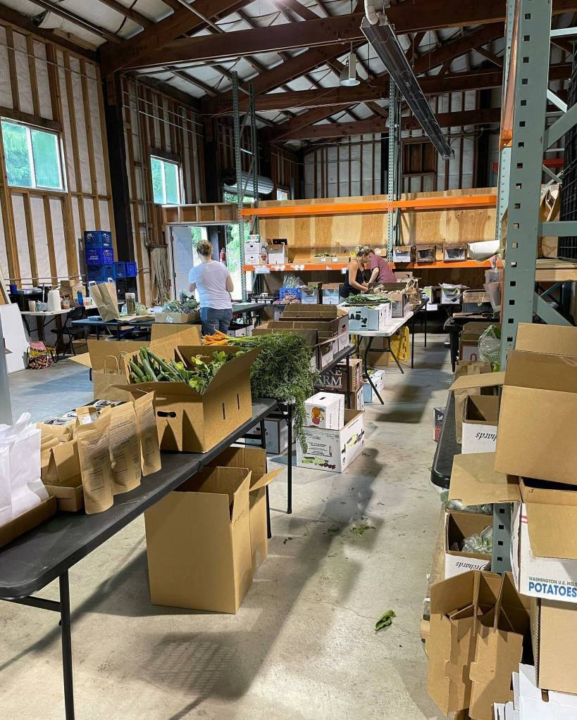 Photo provided
Whidbey Island Grown Cooperative uses a warehouse located in Clinton to pack and store orders for its online market place the Food Hub.