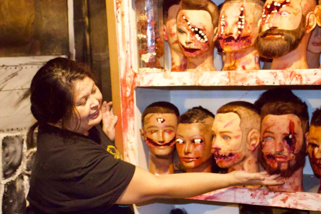 Photo by Rachel Rosen/Whidbey News-Times
Priscilla Croft owns the Roller Barn with her husband James. They run the haunted house every year.