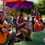 By David Welton
Musicians play together at the Commons.