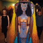 Marilyn Strong and Jerry Wennstrom with Maiden Flight Queen Bee.