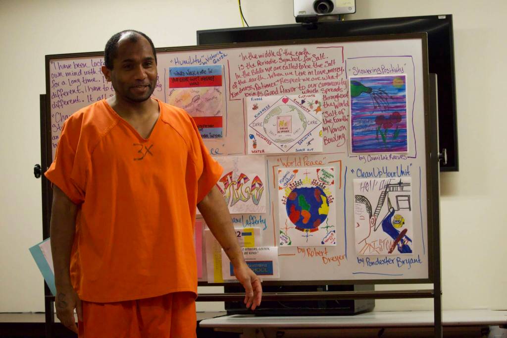 Photo by Rachel Rosen/Whidbey News-Times
Pondexter Bryant received an honorable mention for his piece entitled Clean Up You Unit.