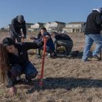U.S. Navy photo by Mass Communication Specialist 3rd Class Jacquelin Frost
Pacific Rim Institute and Navy volunteers plant and seed 16 species of native plants to protect and enhance a population of threatened golden paintbrushes on the base Nov. 12.