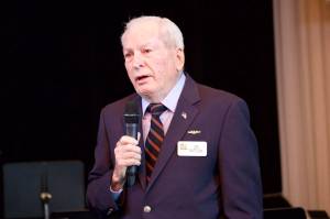 Photo by Rachel Rosen/Whidbey News-Times
Retired Navy Capt. John Patton was the guest speaker at this years Oak Harbor Community Veterans Day ceremony.
