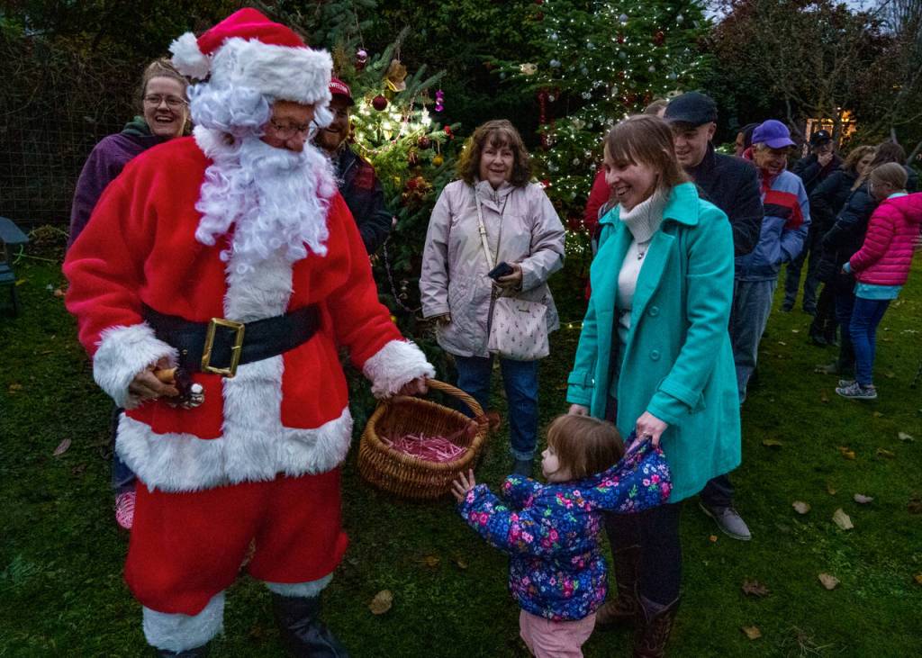 Photo by David Welton
Santa was in a festive mood when he visited Langley this past weekend.