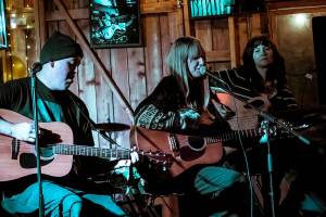 Photo by Dennis Browne
Buried Blonde performing an acoustic set at Baileys Nov. 12