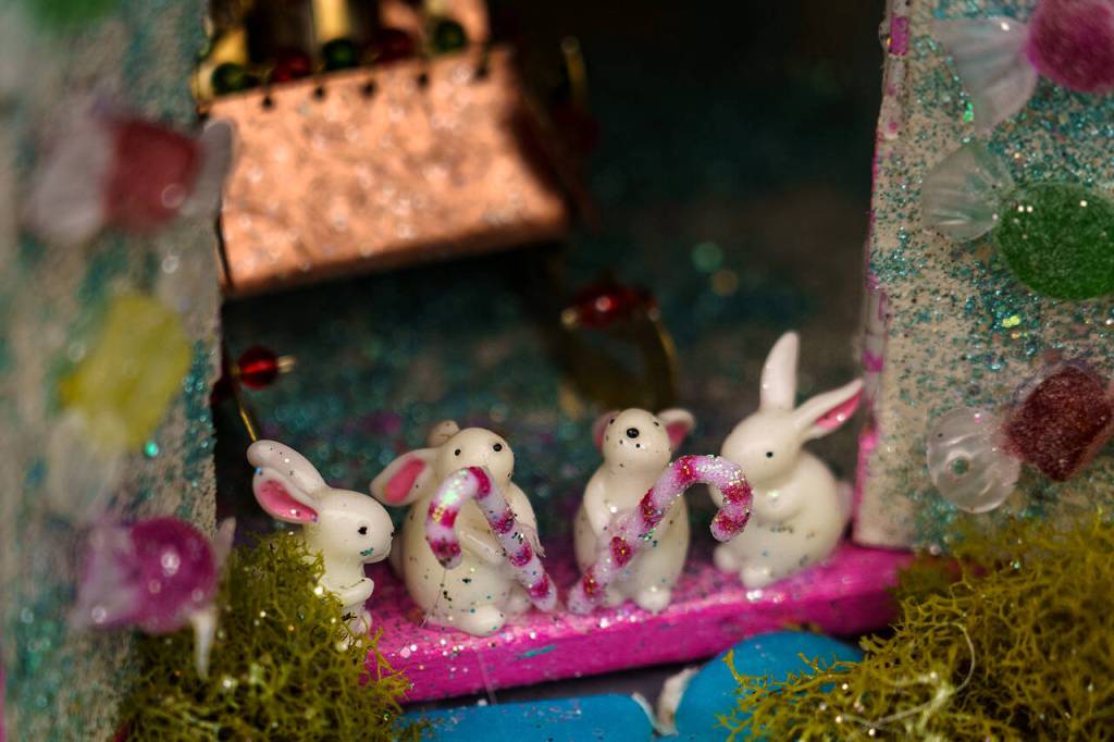 Photo by David Welton
A colony of Langley rabbits munches on some candy canes.