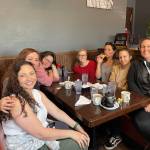 Photo provided
Heidi Mayne, center, celebrates the end of spring term with her nursing cohort.