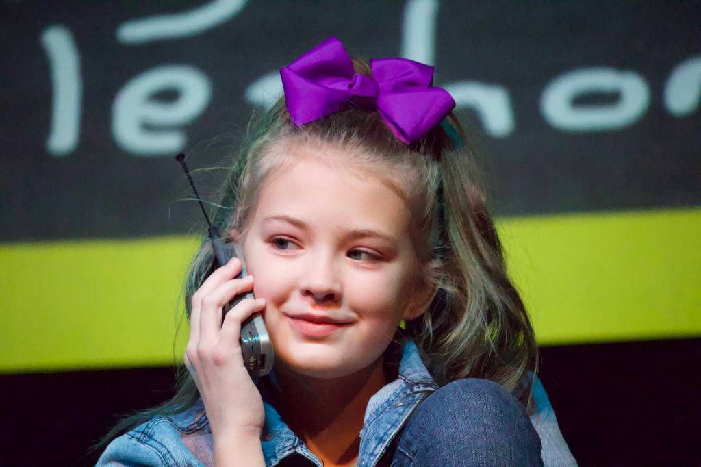Photo by Rachel Rosen/Whidbey News-Times
Charlianne Eller acts in a vignette of the play entitled How to hang up the telephone.